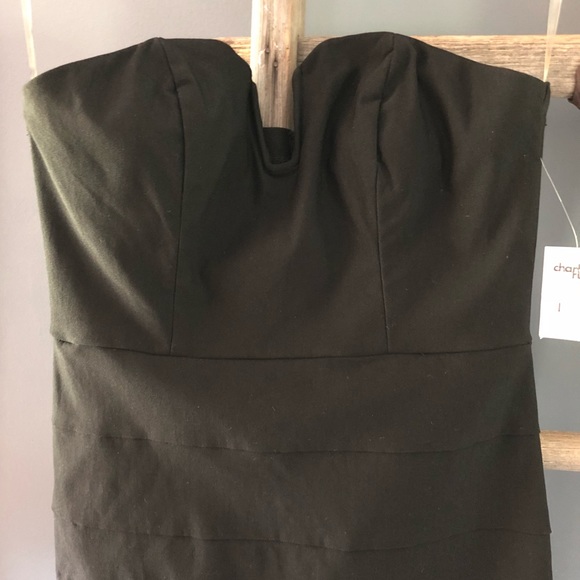 NWT Charlotte Russe Bodycon Little Black Dress - Picture 2 of 5